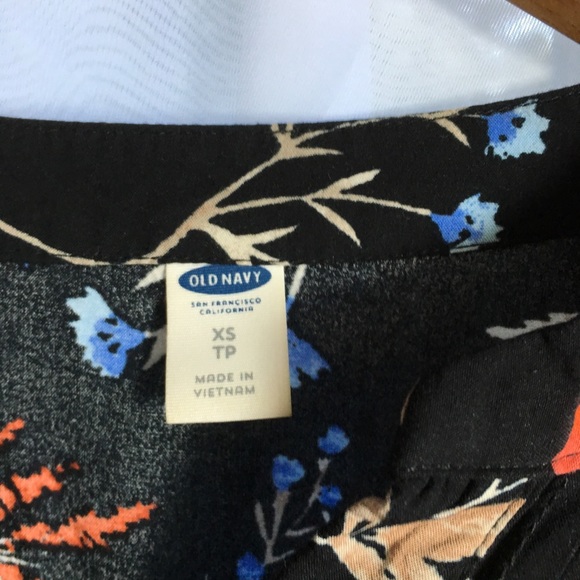 Old Navy Girls Black Floral Midi Dress Size XS - Picture 3 of 5